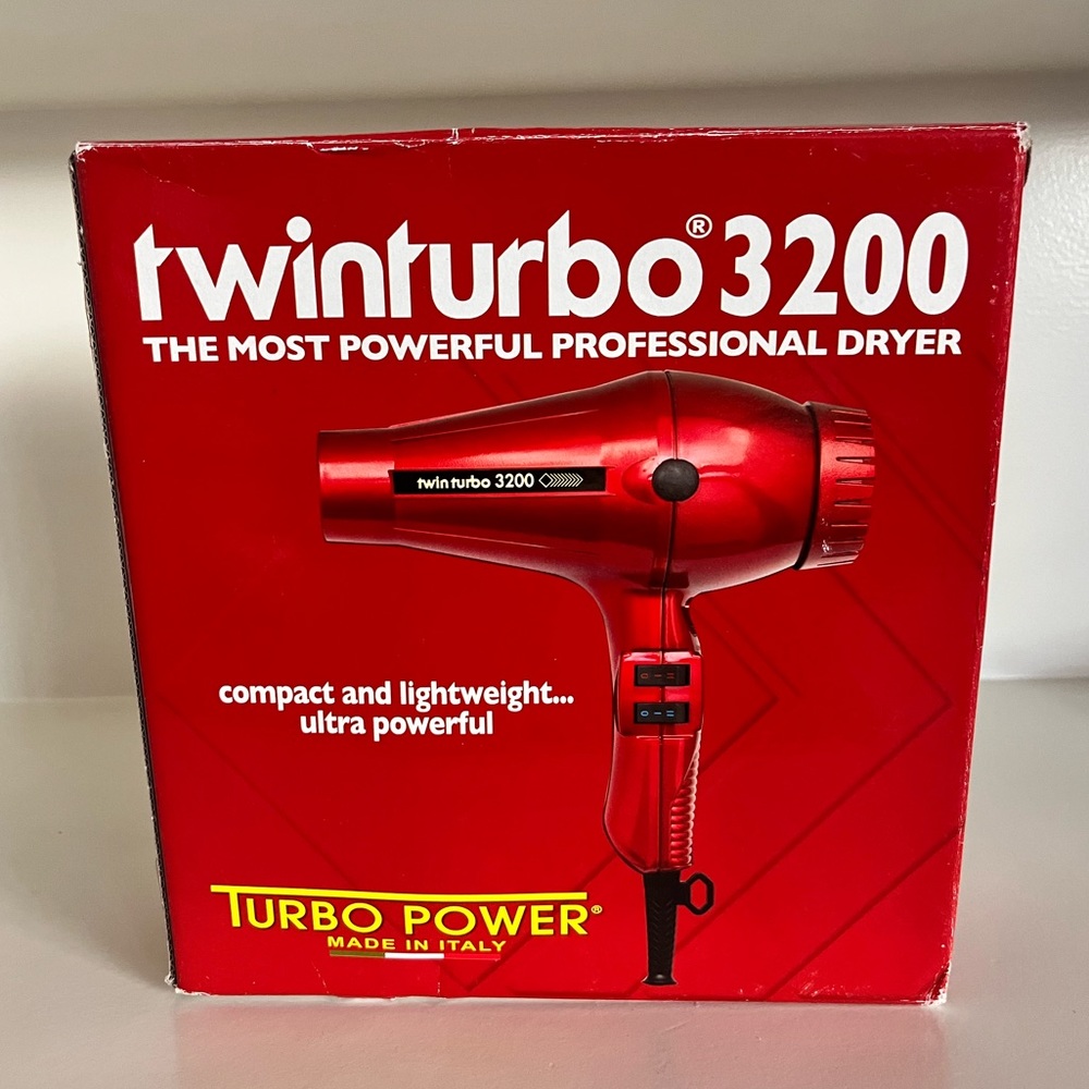 Hair Dryer; Brand: Turbo Power; Pibbs Turbo Power Twin Turbo 3200; Color: Black